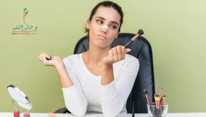 متى يمكن وضع المكياج بعد عملية تجميل الأنف